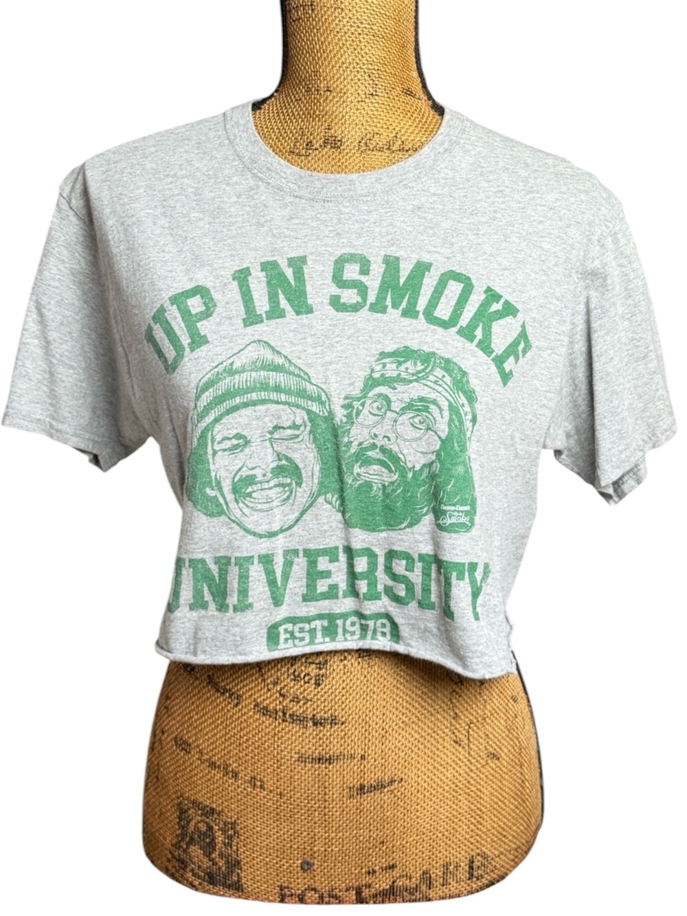 Cheech & Chong’s Up In Smoke University graphic cut-off tee Men’s medium | ad